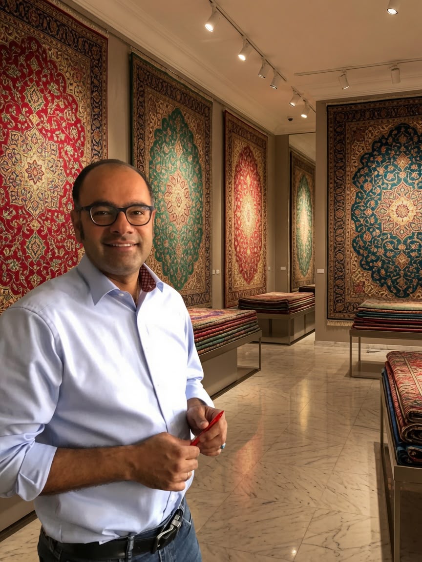 Mehdi Amir Tavanaianfar, Inhaber von Amir Teppiche Pirmasens